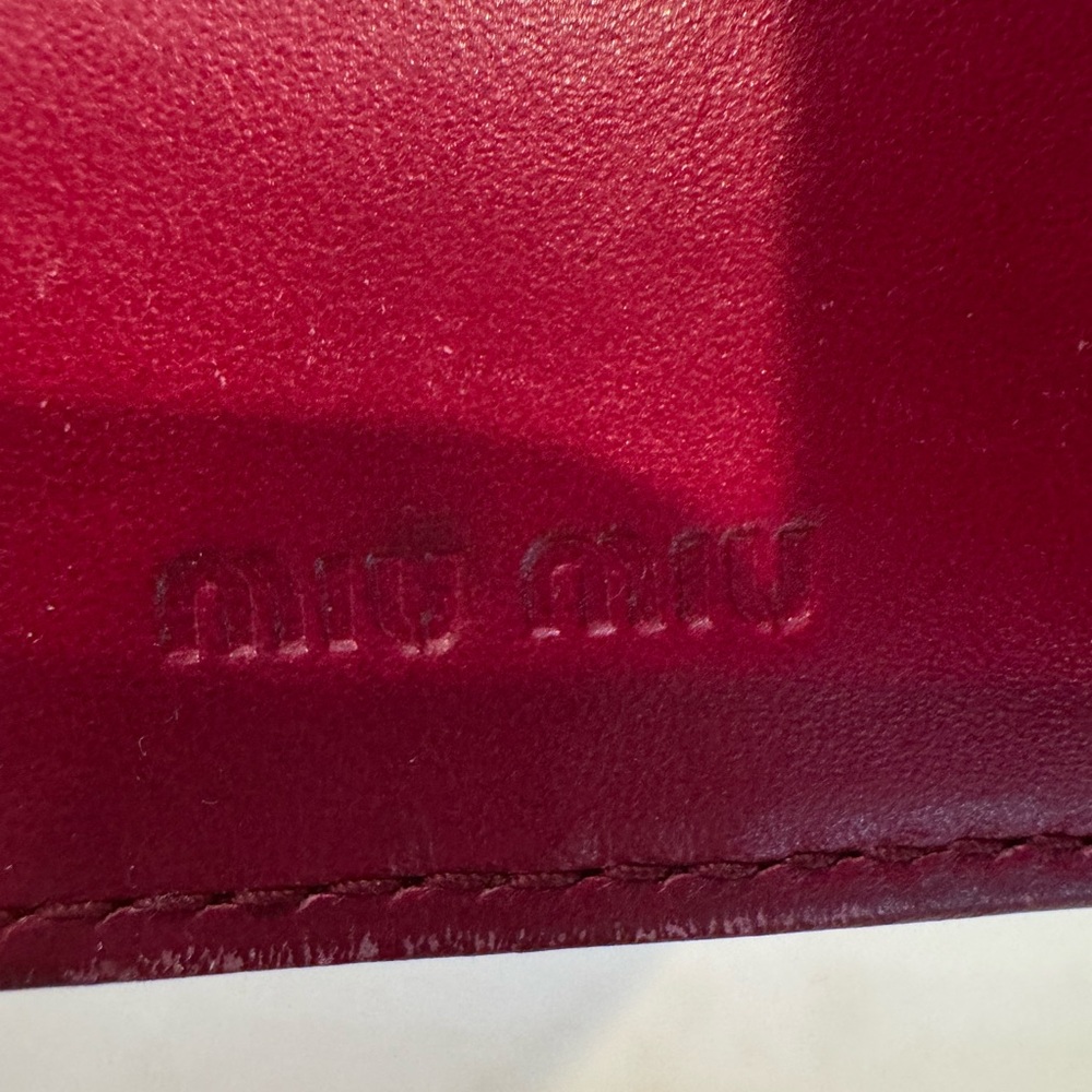 Authentic Miu Miu Pink Crocodile-Embossed Leather Key Case - Picture 8 of 11
